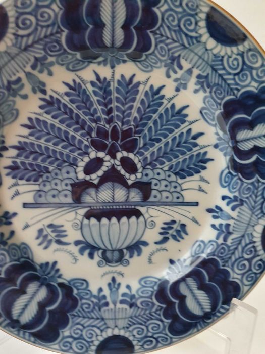 Prato Delfts, Tichelar Makkum, série pavão, 380, por Pieter Jans, 1900