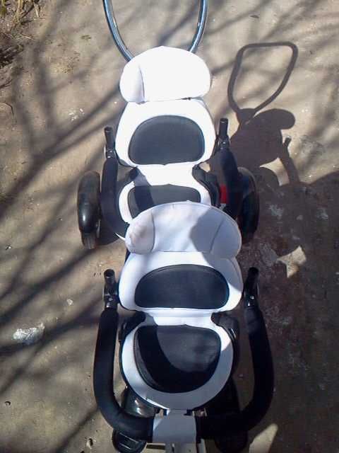 Коляска велосипед для двойни