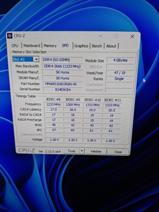 ddr4 2666 4gb skhynix