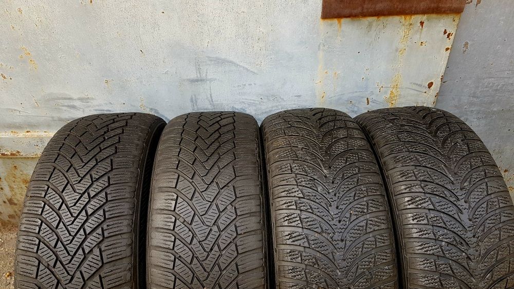 Зимние шины Continental 205/55/16 комплект 5-5.5мм
