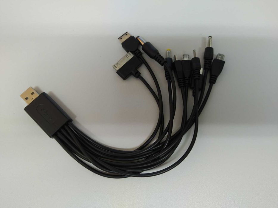Cabo USB Multi Adaptador para 10 Saídas de Telemóvel
