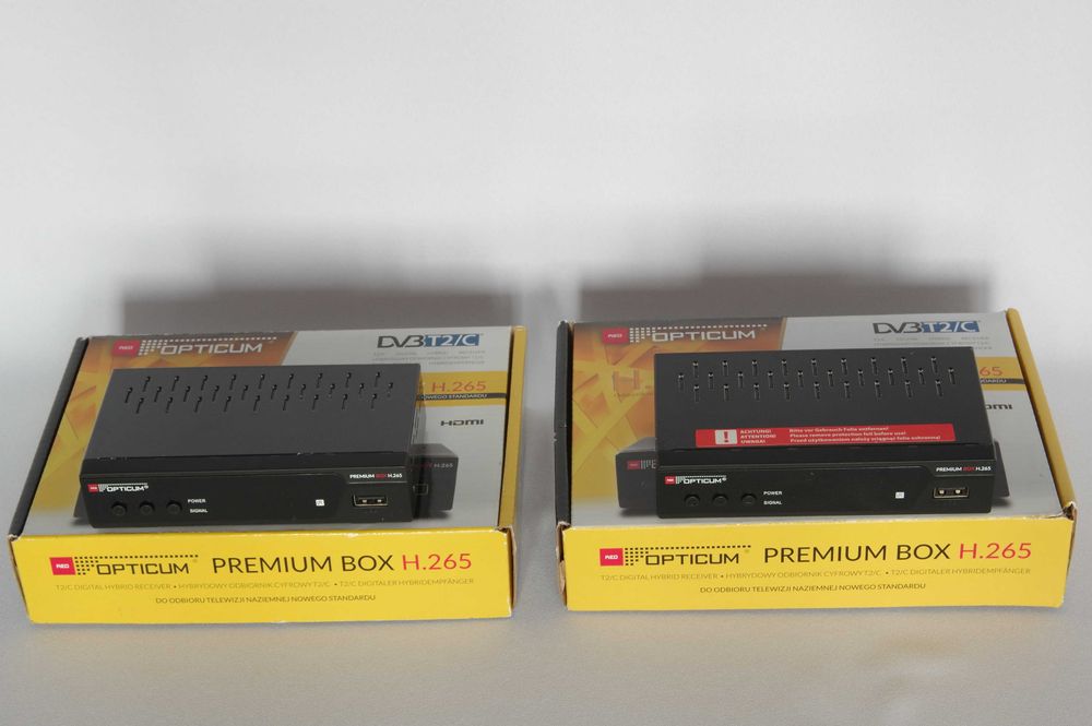 Dekoder OPTICUM Premium Box H.265 DVB-T2/C/H.265/MPEG 1/2/4