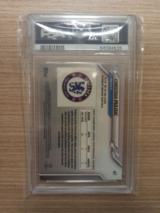 Christian Pulisic 2019 Topps Chrome PSA 10