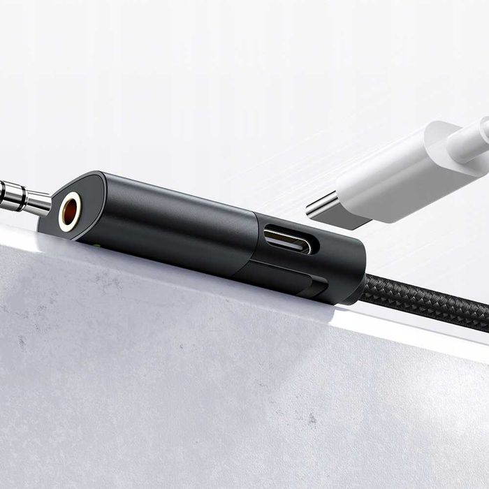 Nowy Mcdodo USB-C Jack 3.5 Adapter DAC ładowanie 60W audio AUX