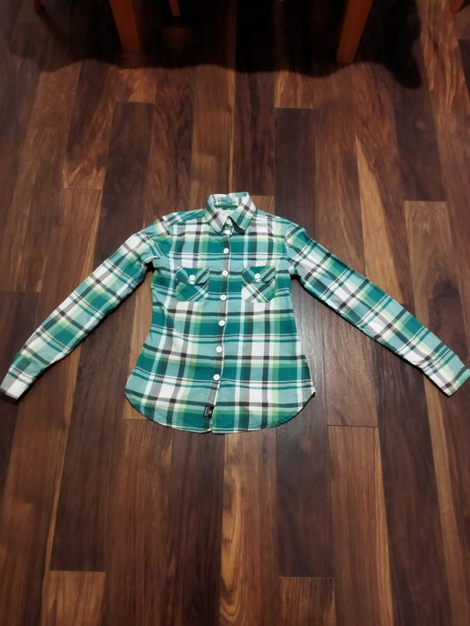 Elegancka koszula w kratę S damska CRS