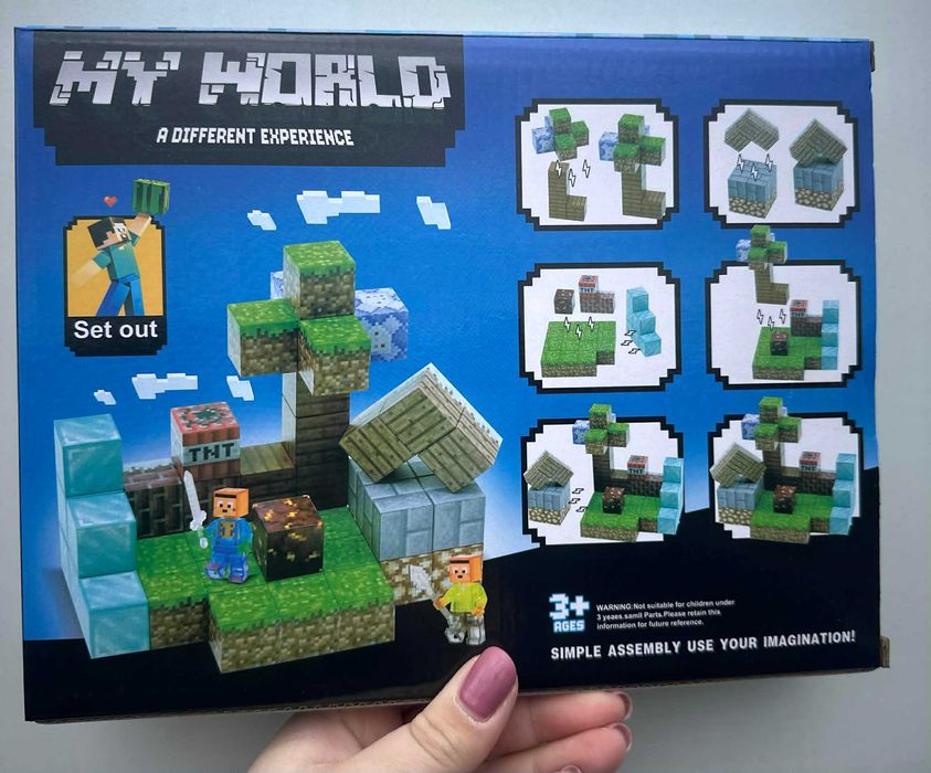 Klocki magnetyczne Minecraft