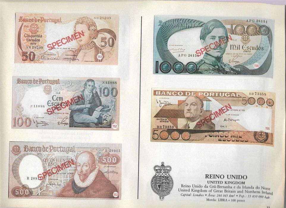 Notas de Todo o Mundo - - - Colecção Completa - - - - - 4 Volumes