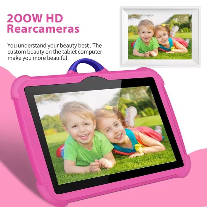Дитячий планшет Android 13, Q Kids Tablets 4/64gb,4000 мАг,7-дюймовий