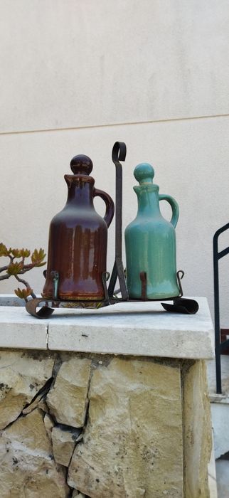 Galheteiro cerâmica antigo USA