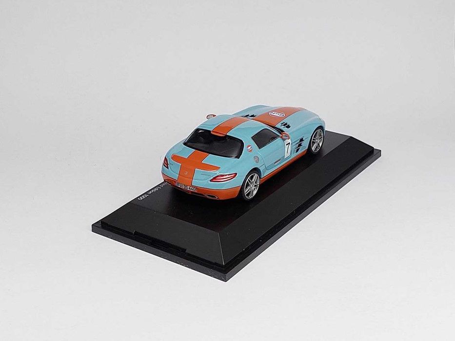 Масштабна модель 1/43 Mercedes SLS AMG gulf від Schuco: 2 700 грн