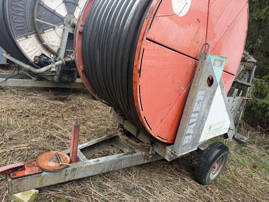 Deszczownia bauer 300 m 75 mm rama ocynkowana na obrotnicy