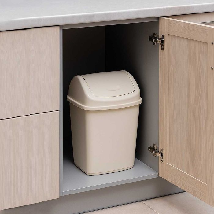 Відро Алеана 18 л з кришкою Колір — Біла троянда ведро белое