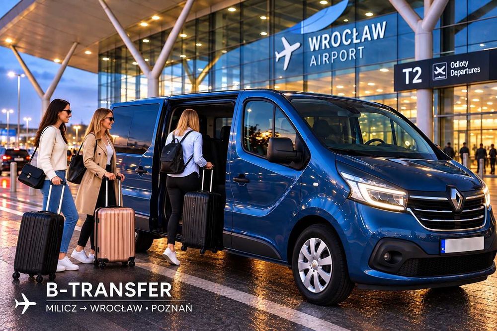 Przewóz do 8 osób z kierowcą | Transfery lotniskowe | Milicz