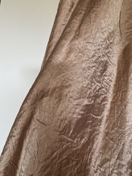 Zara komplet elegancki beżowy acetat