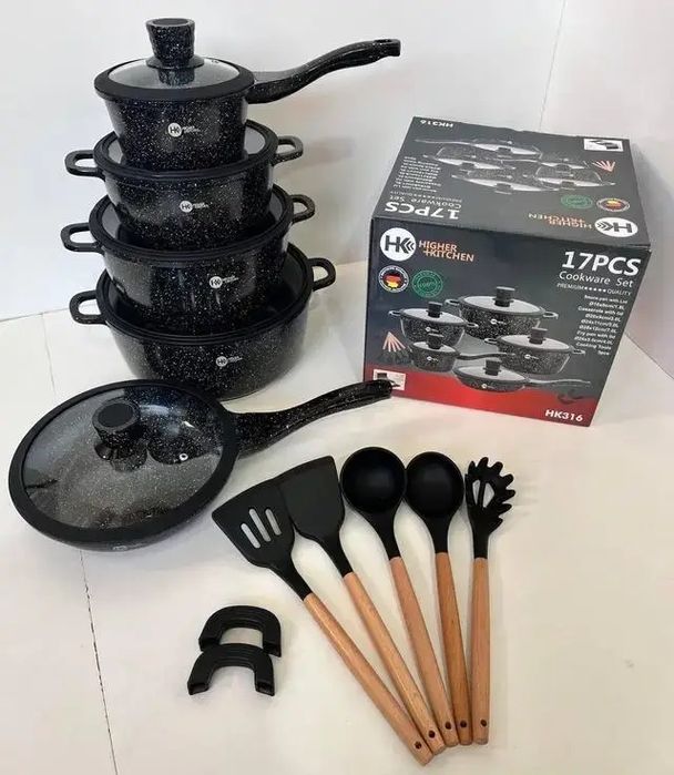РОЗПРОДАЖ СКЛАДУ!Набір посуду Higher Kitchen НК-316 із 17 предметів