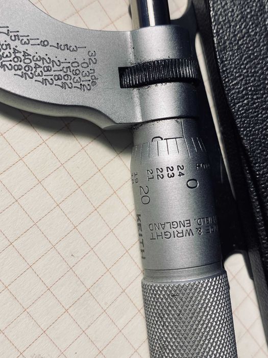 Mikromierz Moore&Wright nr.961 najwayzsza jakość