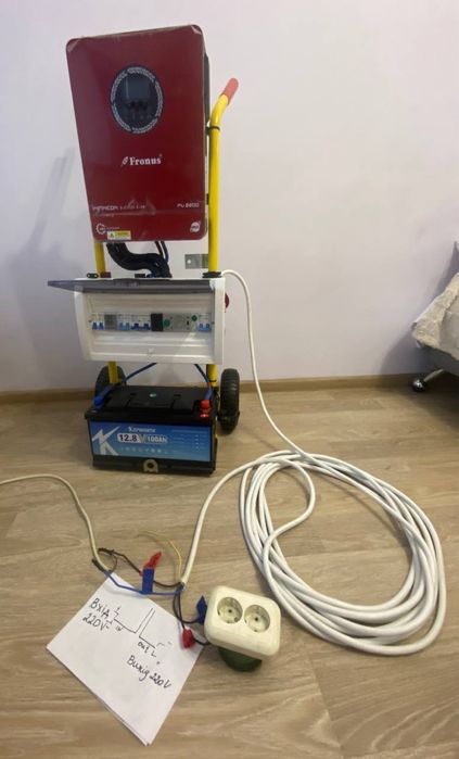 Портативна станція на колесах (Повербанк 220 в)