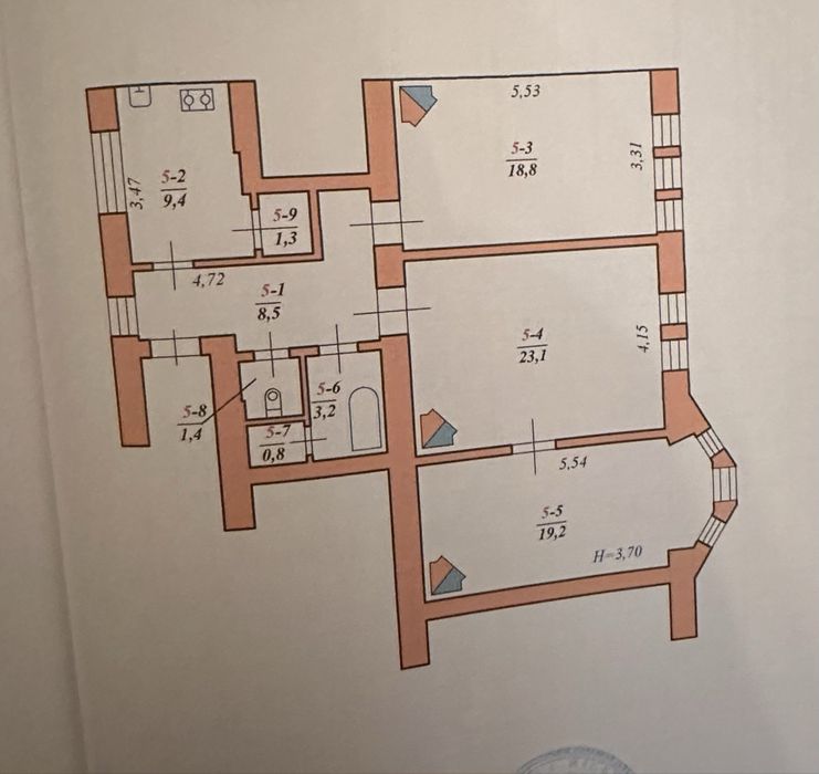 3-rooms apartment apartment by the address st. Kitoboynaya (area 85 m²) - Atlanta.ua - photo 4