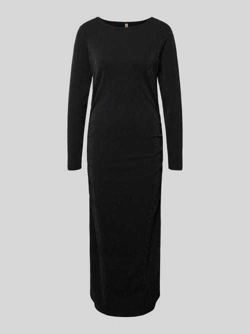 Sukienka damska z wiskozy maxi czarna rozmiar XXL