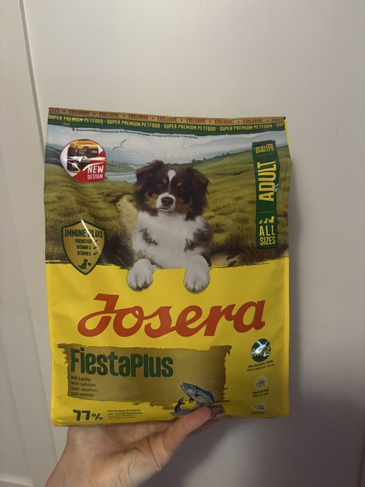 Корм для собак Josera Fiesta Plus, Active Nature, Duck$Potato, Sensi Plus