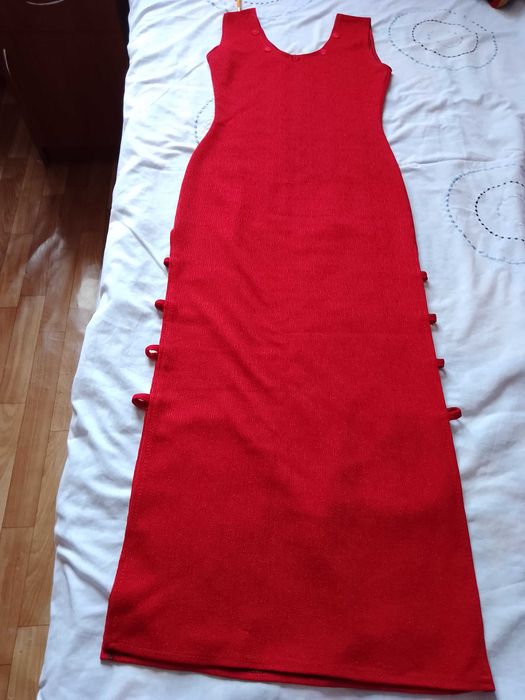 Сарафан, платье красное