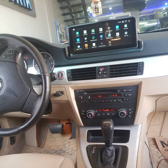 Tela BMW E90 E91 E92 E93 + Idrive Android 14 com Carplay (Novo)