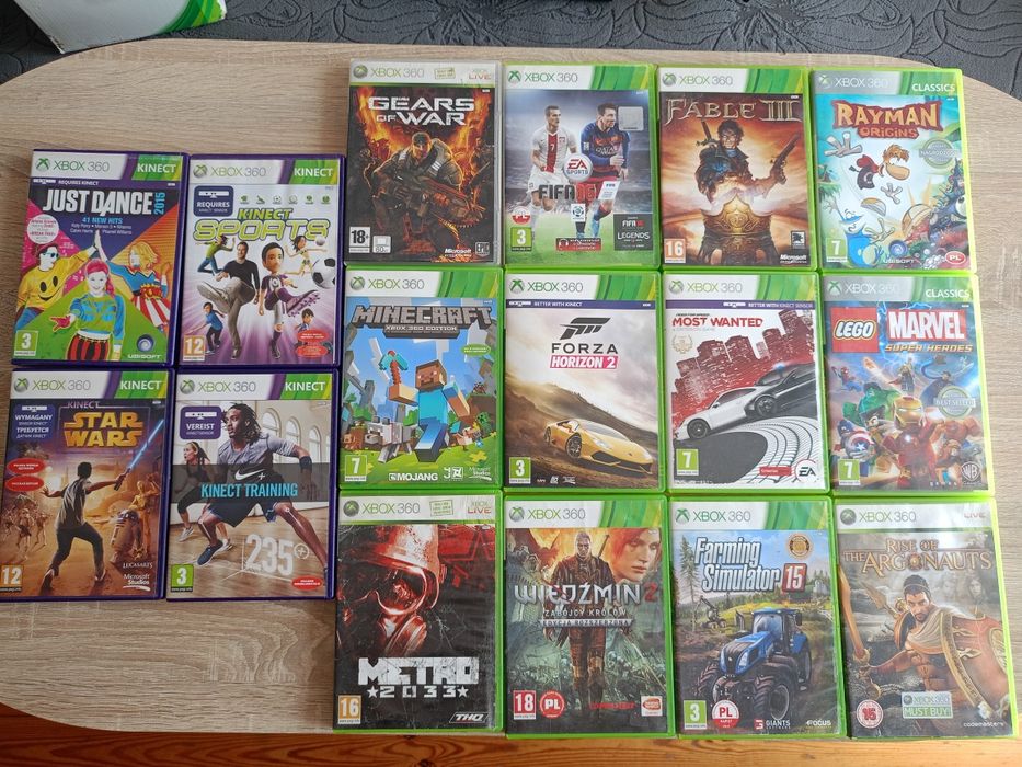 Gry do Xbox 360 zestaw