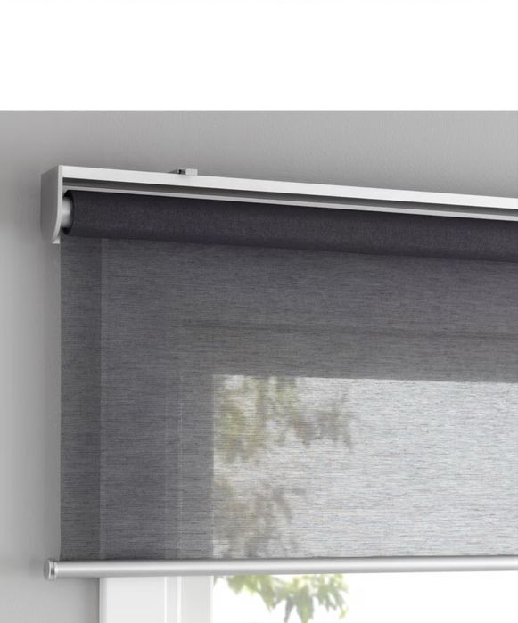 2 rolety szare niezaciemniajace Ikea