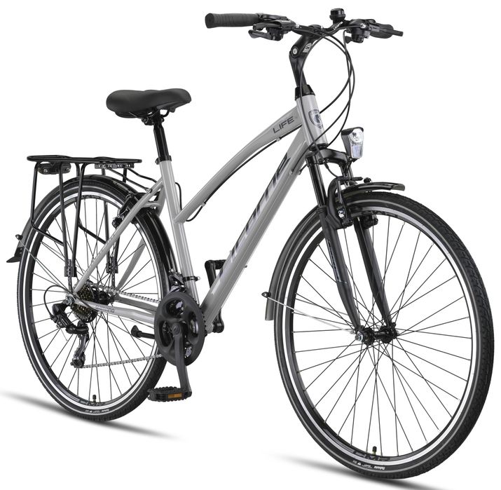 Niemiecki rower trekkingowy LIFE L-V-ATB Osprzęt Shimano rama 19"