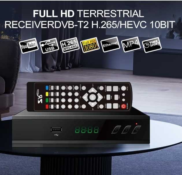 Odbiornik cyfrowy DVB T2 HEVC z rozdzielczością ALTA