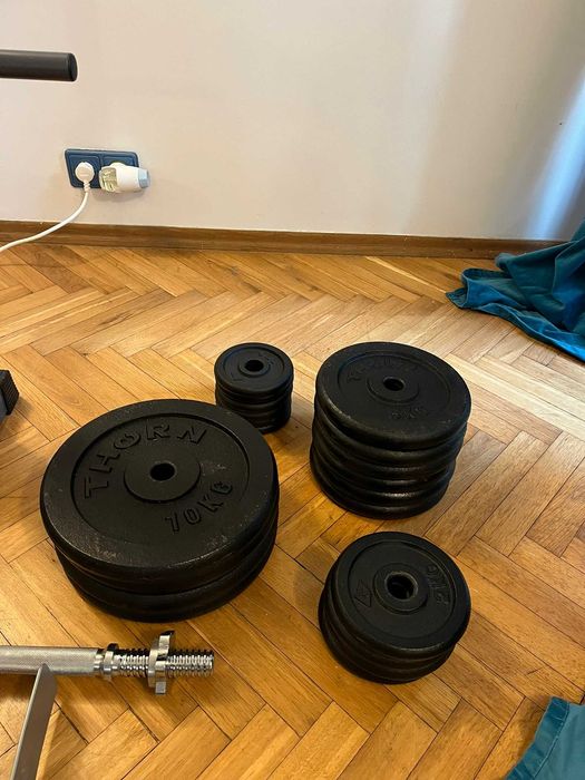 zestaw kulturystyczny 84kg