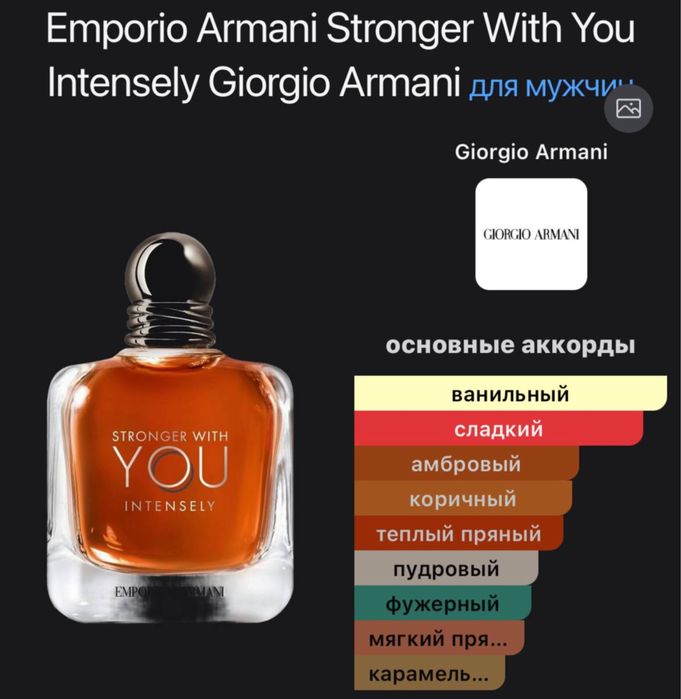 Духи Emporio Armani Stronger / Армани / Парфуми 100ml