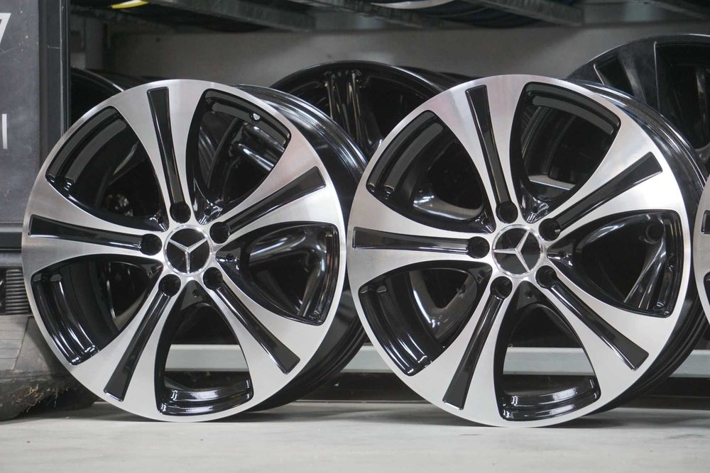 Alufelgi oryginał Mercedes 5x112 8Jx18 et38 cb66,6mm czarne, front cnc