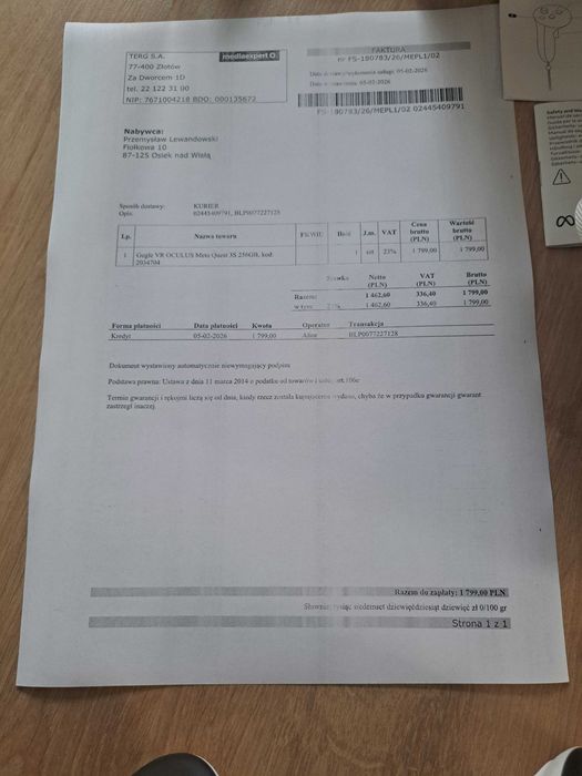 Gogle VR META Quest 3S 256GB