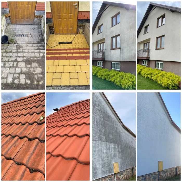 Mycie kostki brukowej, Elewacji, Dachu itp. PIASKI