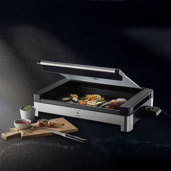 Grelhador de Mesa WMF Lono com Tampa de Vidro - Novo e Selado
