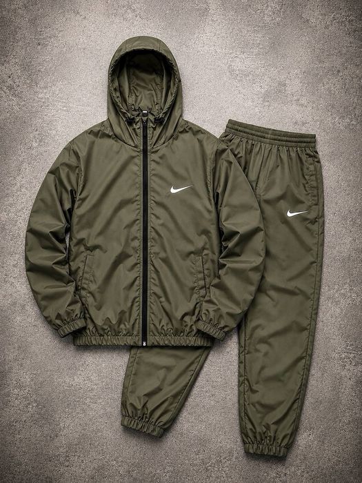 Чоловічий спортивний костюм Nike | Плащівка | Хакі, Сірий, Чорний | Весна-Осінь