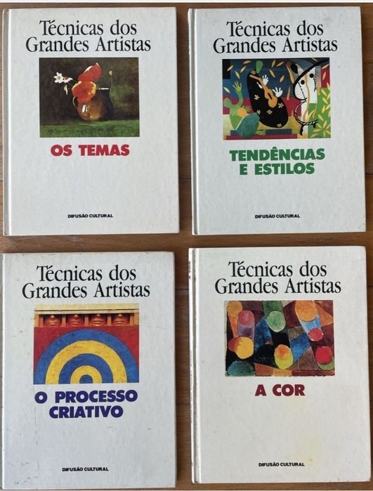 Técnicas dos Grandes Artistas - 4 livros novos na caixa original
