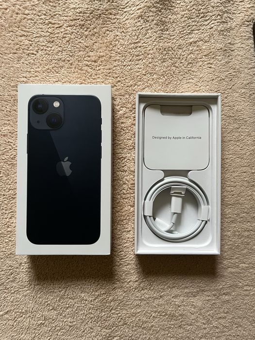 iPhone 13 mini (Midnight/Meia-noite) 128GB + Fatura + 5 Capas