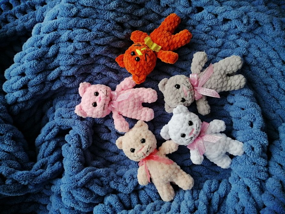 Іграшка котик, кошечка мягкая игрушка, вязаный котенок, киця, мишка