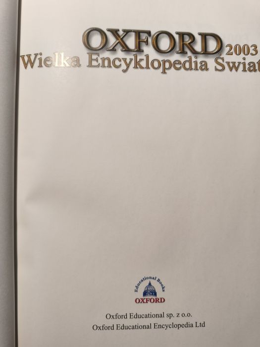 Wielka Encyklopedia Świata OXFORD - zestaw 13 tomów | Twarda oprawa, stan bdb