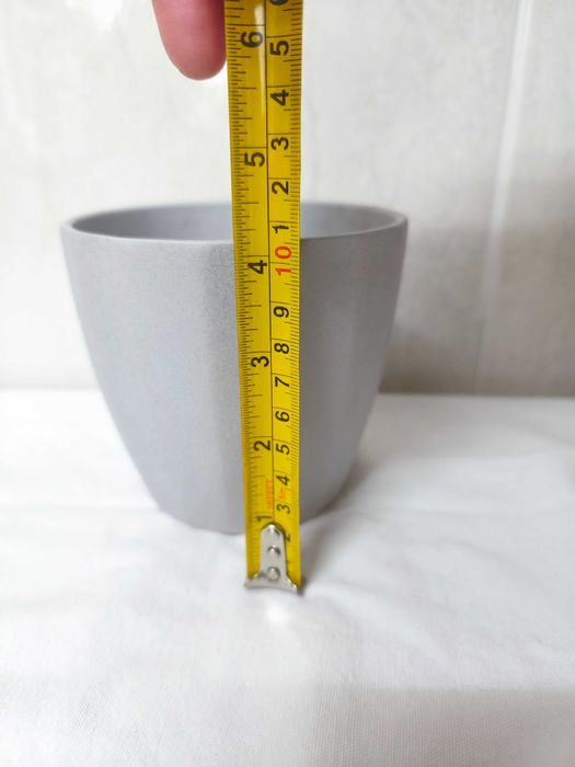 Vaso cinzento como novo