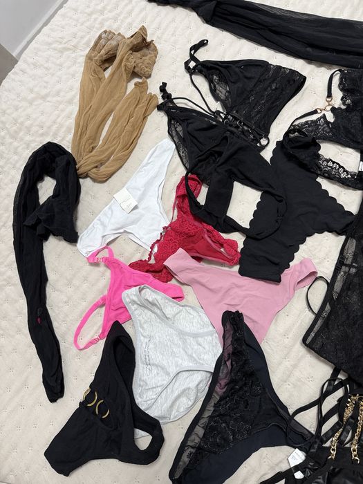 Mega paka 19 szt rajstopy ponczochy  figi stringi