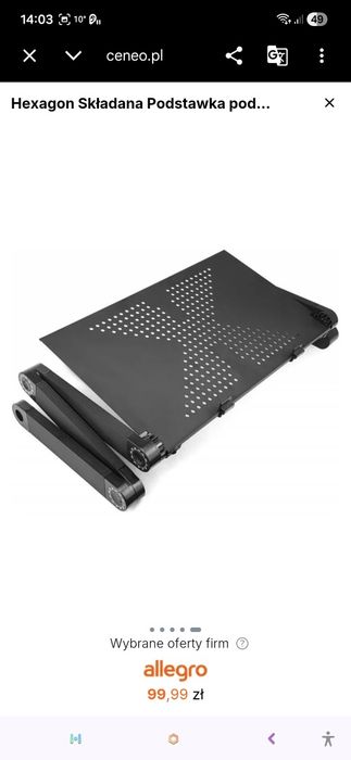 Hexagon Składana Podstawka pod Laptopa