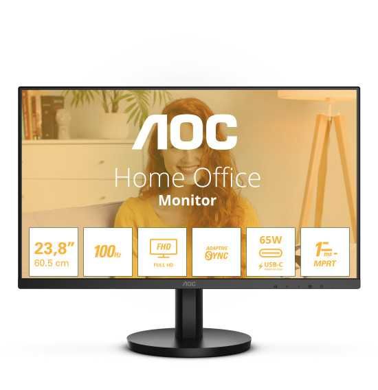 Monitor AOC 24B3CA2 IPS 23.8" FHD 16:9 100Hz Adaptive-Sync c/NOVO