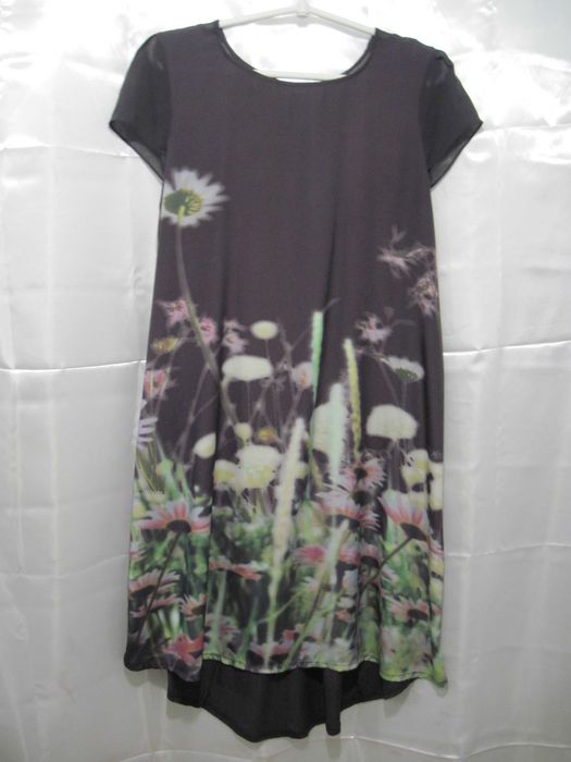 Платье - маллет батал  Next 14 UK шоколадного цвета