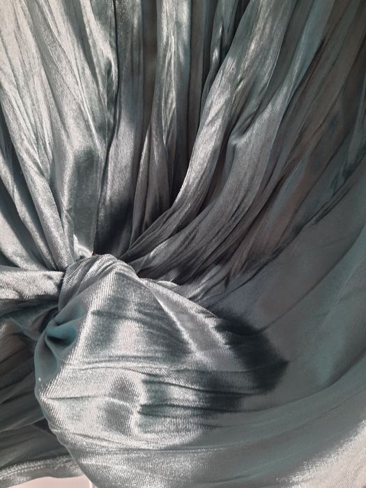 Plisowana bluzka z aksamitu stan idealny