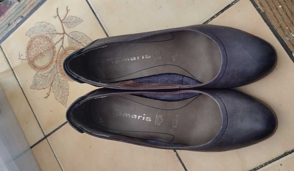 Czółenka Tamaris. Rozmiar 38,granatowe (navy)