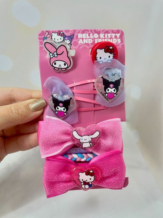 Набір заколок Frozen  Стіч Hello Kitty косметичка резинки для волосся
