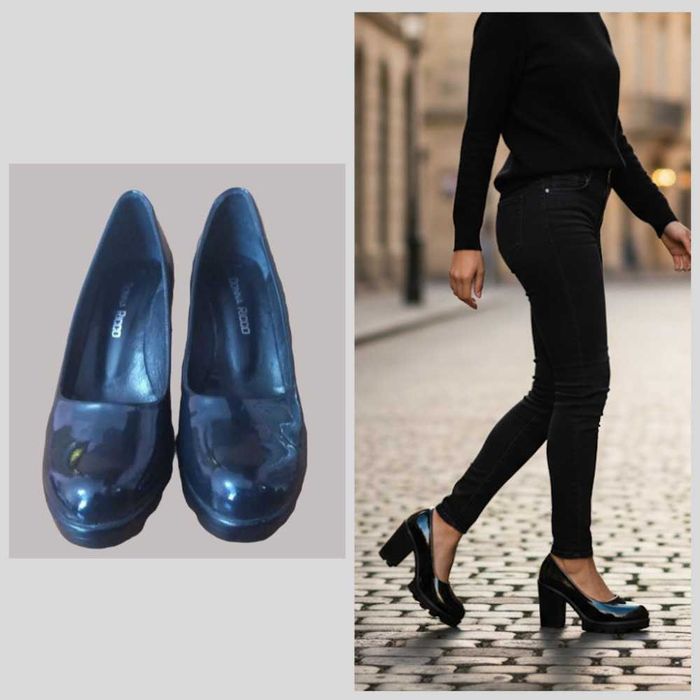 Елегантні лаковані туфлі Donna Ricco (р. 39) ідеально підійдуть на 38р